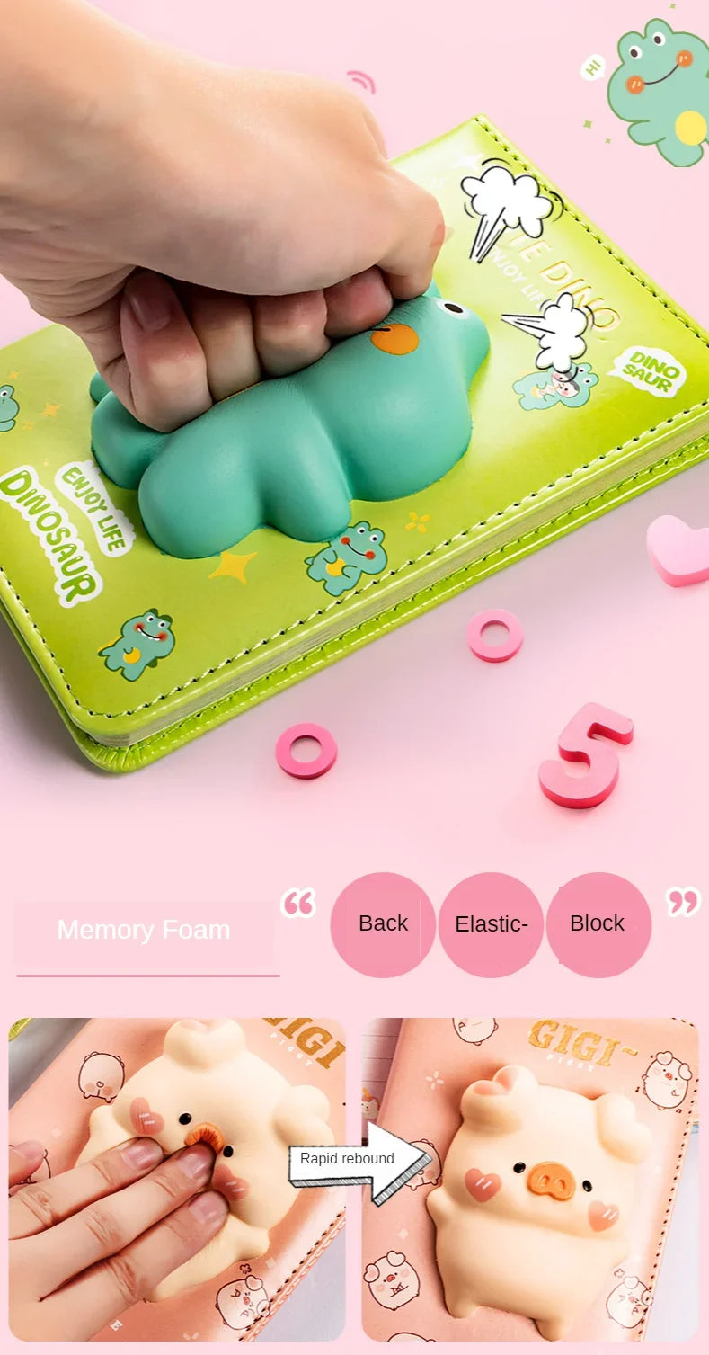 Carnet Anti-Stress à Motif Cartoon – Doux et Créatif 3D