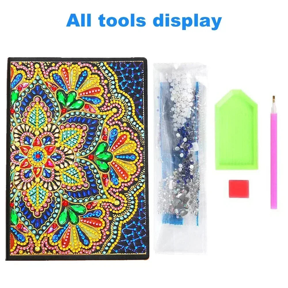 Carnet “Diamant 5D Oriental” – Un Écrin de Lumière Pour Vos Idées