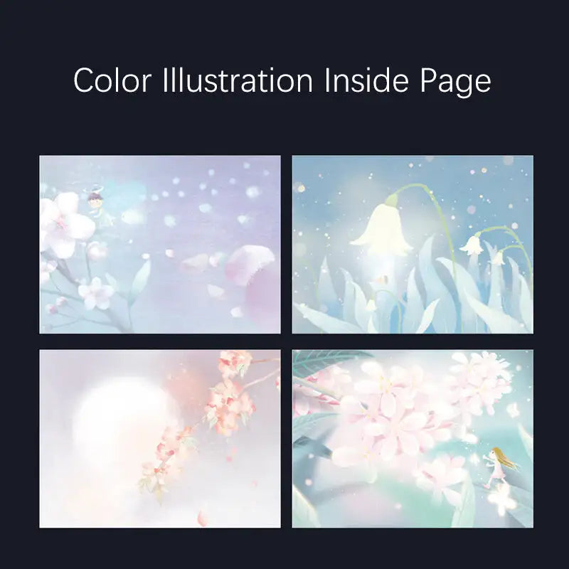 Carnet A5 Sombre & Lumineux avec Illustrations Colorées