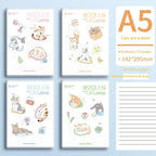 Carnet Animal Lot de 4 – Carnet à Couverture Plastique Souple