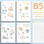 Carnet Animal Lot de 4 – Carnet à Couverture Plastique Souple