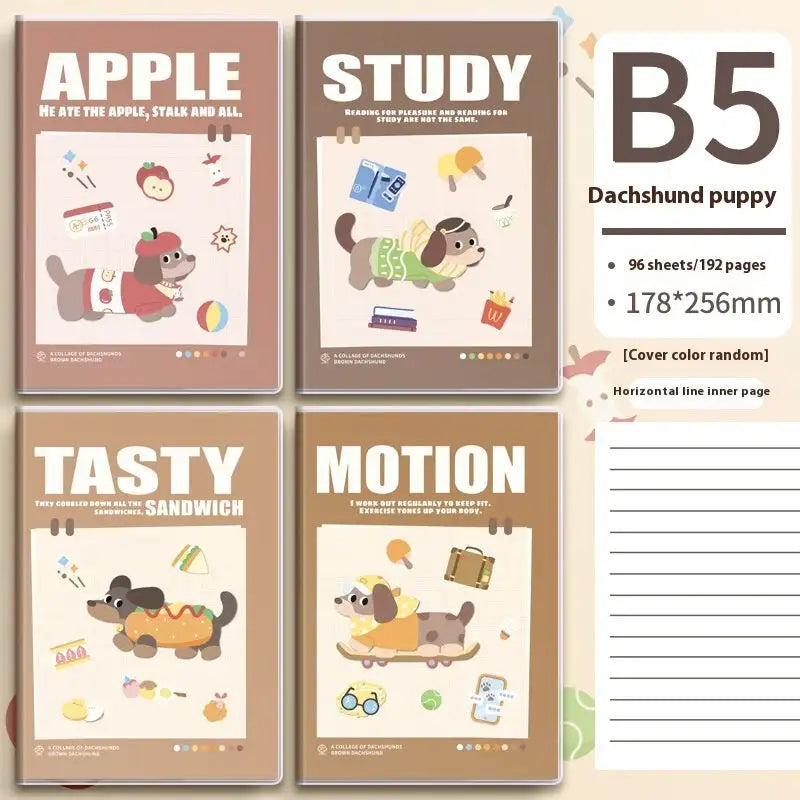 Carnet Animal Lot de 4 – Carnet à Couverture Plastique Souple