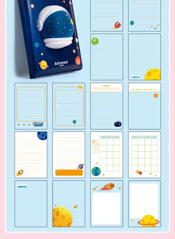 Carnet Anti-Stress à Motif Cartoon – Doux et Créatif