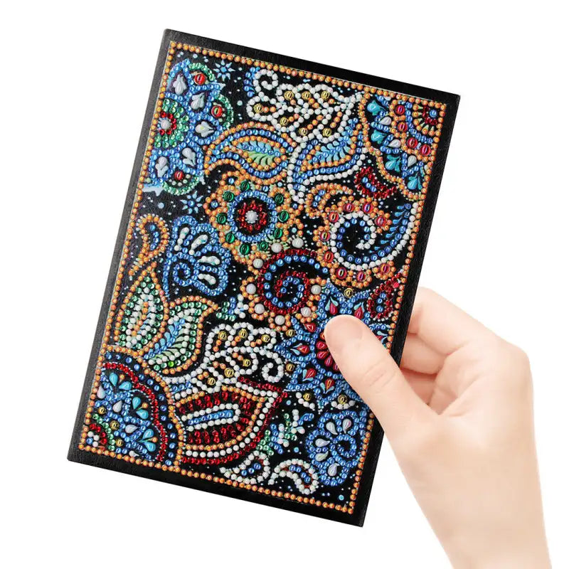 "5D Diamond" Notebook with Colorful Floral Patterns