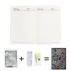 Notitieboek "5D Diamond" met kleurrijke bloemenpatronen