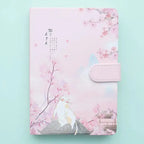 “Sakura Sweetness” Notebook – Kawaii Cat Under Japanese Flowers