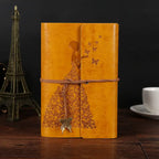 Carnet Papillon Chic – Journal Intime à Cordon en Cuir Vieilli