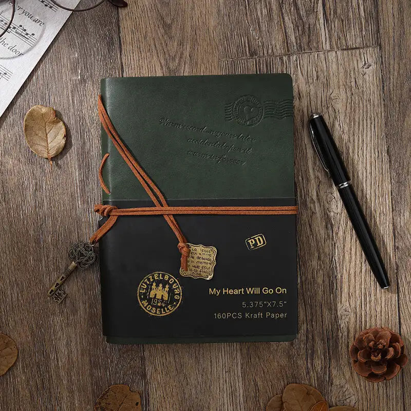 Coffret Journal Intime Vintage avec Stylo