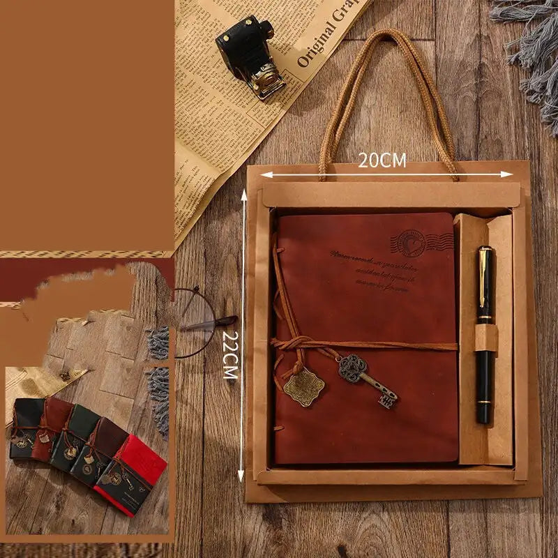 Coffret Journal Intime Vintage avec Stylo