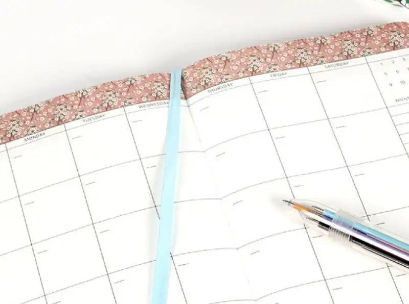 Notebook & Agenda Fleuris A6 - Notebook Pratique 2-en-1