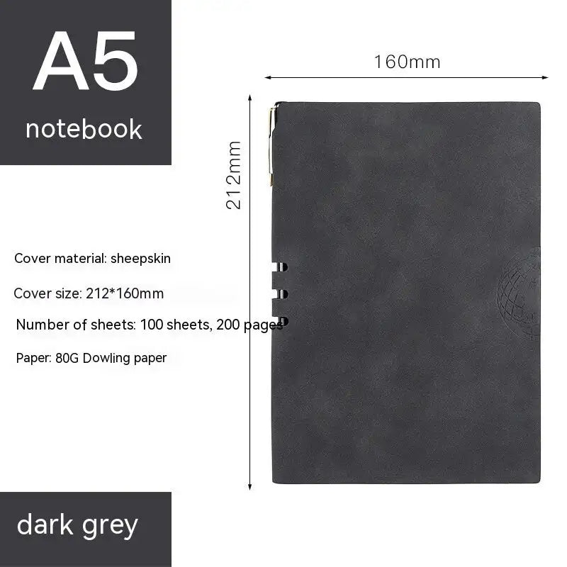 Notebook Professionnel En Simili Daim