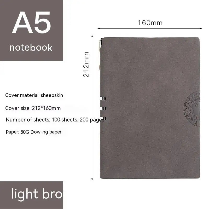 Notebook Professionnel En Simili Daim