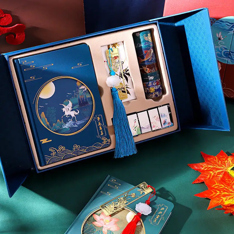 Notebook Rigide Créatif - Thème Asiatique - Coffret Cadeau