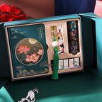 notebook-rigide-creatif-theme-asiatique-coffret-cadeau-coffret-vert-0