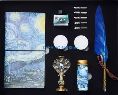 Coffret Carnet Asiatique - Stylo Plume & Accessoires