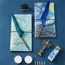 Coffret Carnet Asiatique - Stylo Plume & Accessoires